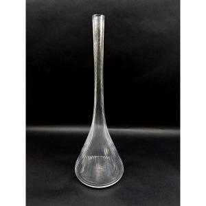 Vase Daum Nancy en cristal clair