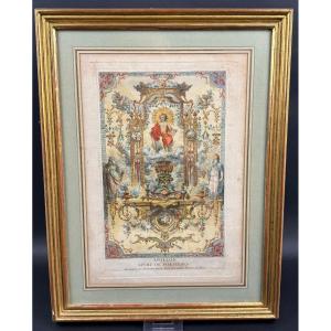 Livre De Portières Inventées & Gravées à l'Eau Forte Par Gillot Peintre Du Roi C.1737 Apollon