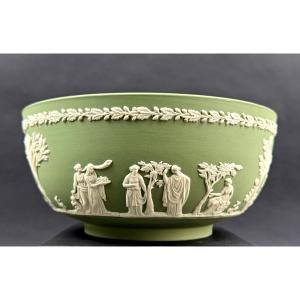 Wedgwood, Sage Green Porcelain Cookie Bowl, Sacrifice Model