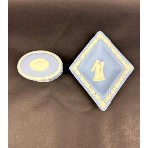 Wedgwood, Suite Of 2 Porcelain Cookie Pieces