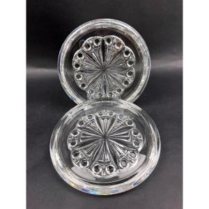Baccarat, suite de deux dessous de bouteille