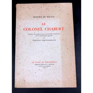 BALZAC Le Colonel Chabert - Georges Briffaut éditeur 1929, illustré par Fernand Hertenberger