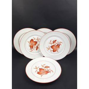 Haviland, Sou-tcheou Model Suite Of 6 Dinner Plates