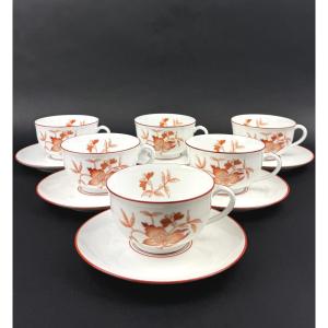 Haviland, Sou-tcheou Model Suite Of 6 Tea Cups