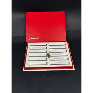 Baccarat, coffret de 12 porte-couteaux