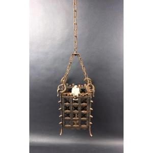 Antique Small Wrought-iron Lantern
