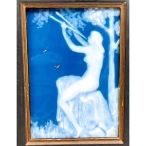 Marcel Chaufriasse, Framed Limoges Porcelain Plaque