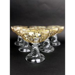 Saint-louis, Cluny Model, Set Of 6 Champagne Glasses
