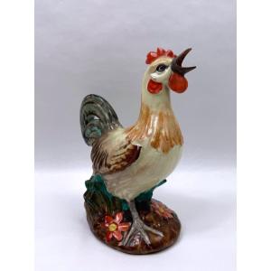 Limoges Porcelain Advertising Rooster For P. Bardinet Spirits