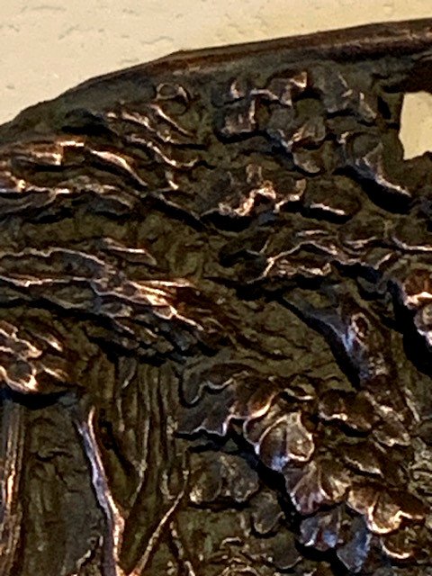 Embossed Copper Plate Signed V.zier (victor Casimir Zier, Born In 1822)-photo-5