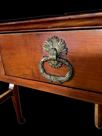 19th Century Dressing Table White Marble Top, Claw Feet-photo-2