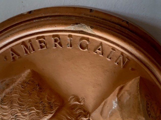 Terracotta Medallion, 1777, Benjamin Franklin By Jean-baptiste Nini.-photo-4