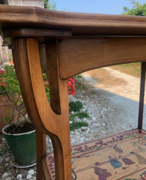 Table à thé Art Nouveau décors japonisants,  école de Nancy-photo-4