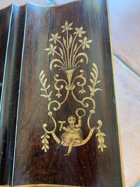 Marquetry Jewelry Box, Charles X Period-photo-2