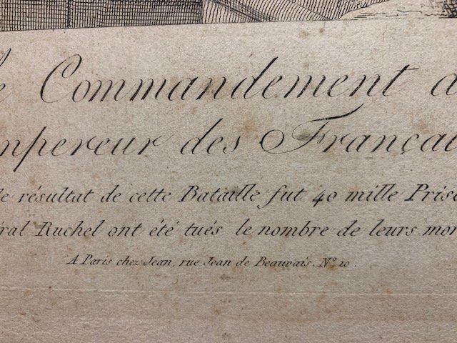 Empire Period Engraving, The Battle Of Jena, At Jean's In Paris-photo-2