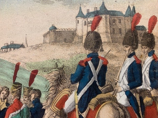 Empire Period Engraving, The Battle Of Jena, At Jean's In Paris-photo-4