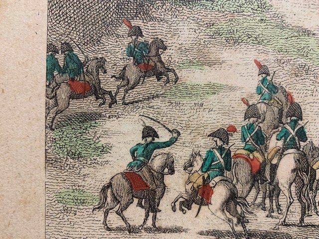 Empire Period Engraving, The Battle Of Jena, At Jean's In Paris-photo-2