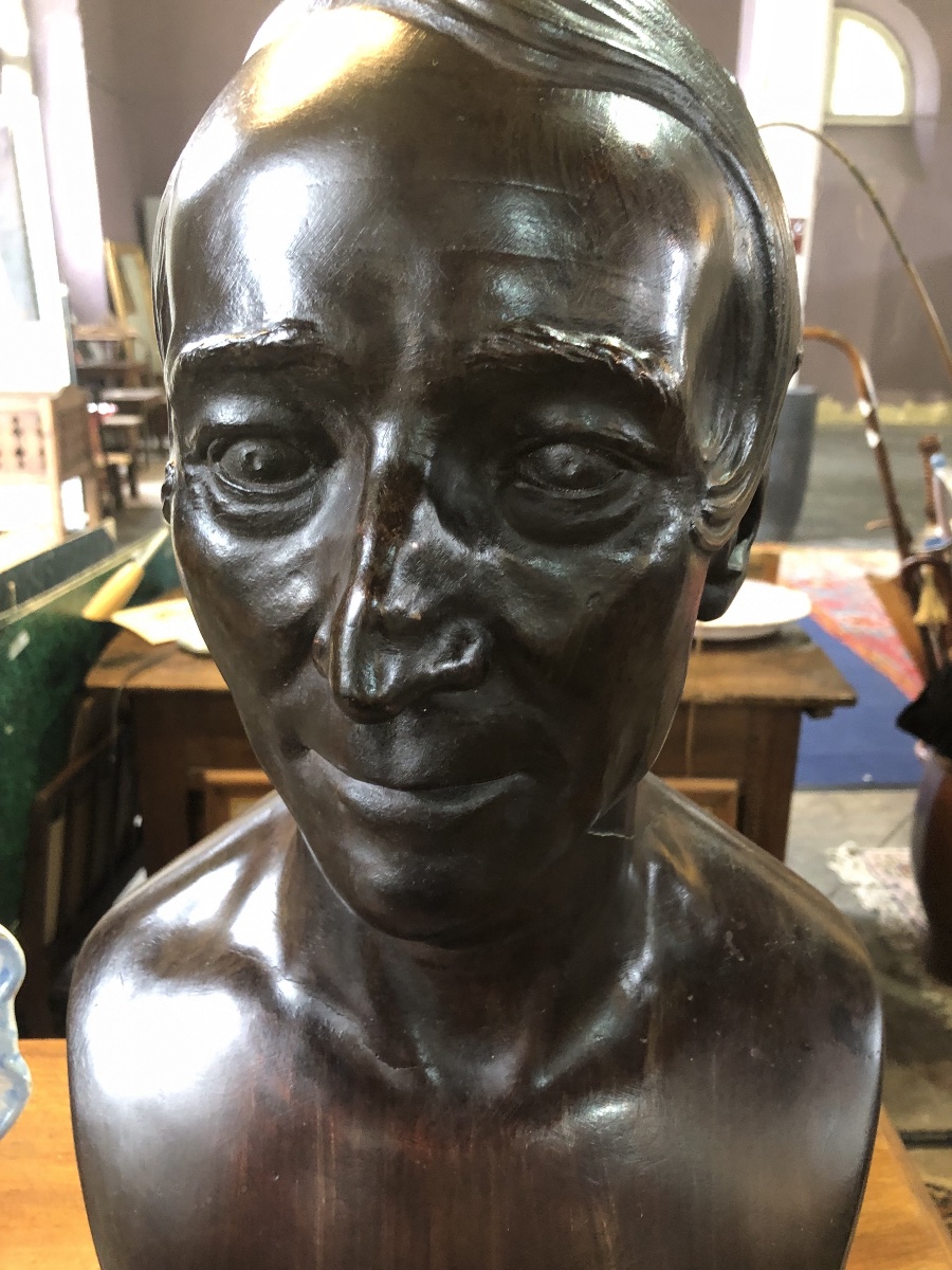 Buste  en bronze, signé Micheli 1859-photo-2