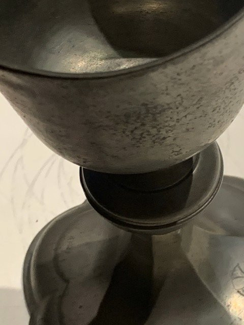 Calice en étain XVII° siècle-photo-2