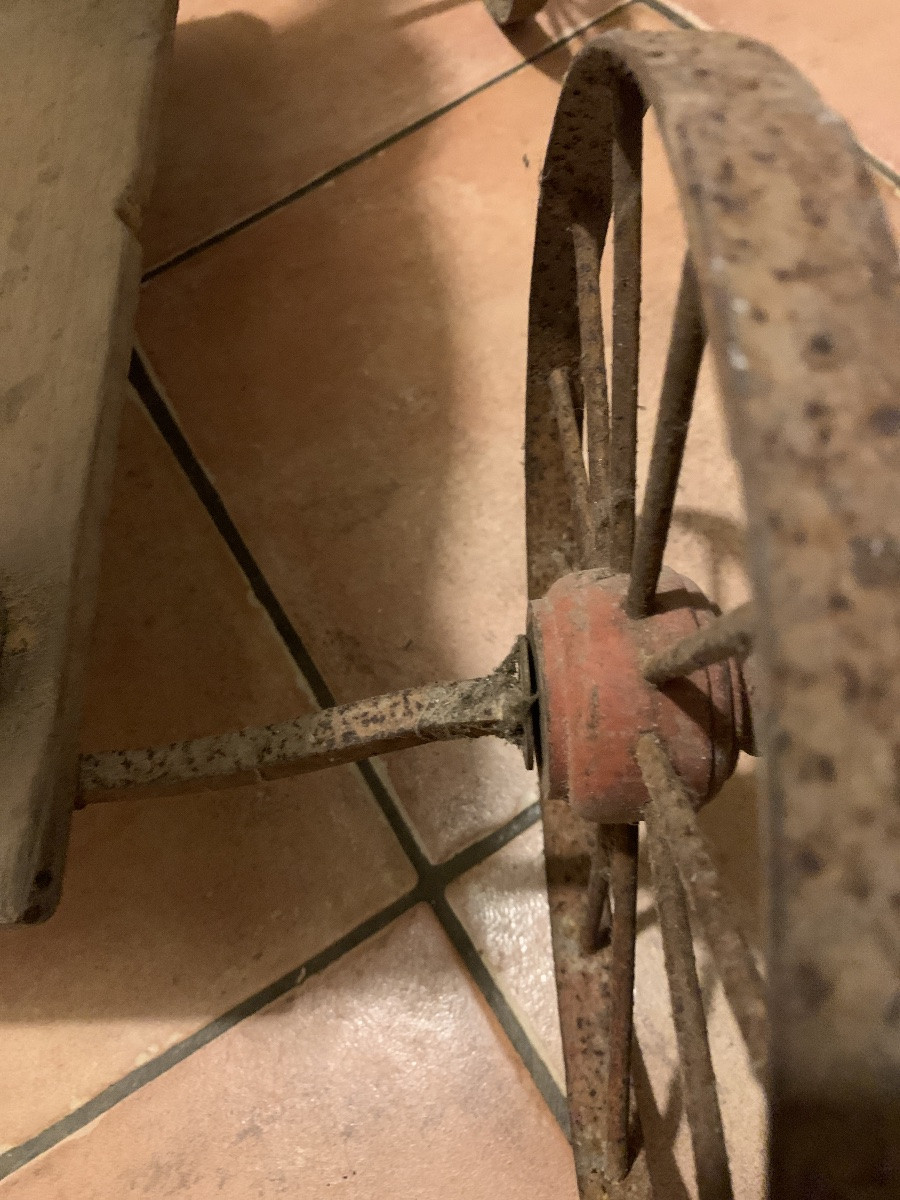 Vieux cheval de bois à tirer XIX siècle-photo-5