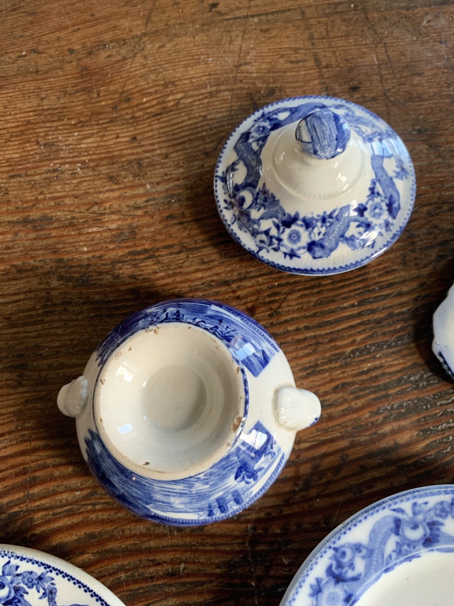 Part Of A Jules Vieillard Bordeaux Doll Service-photo-3