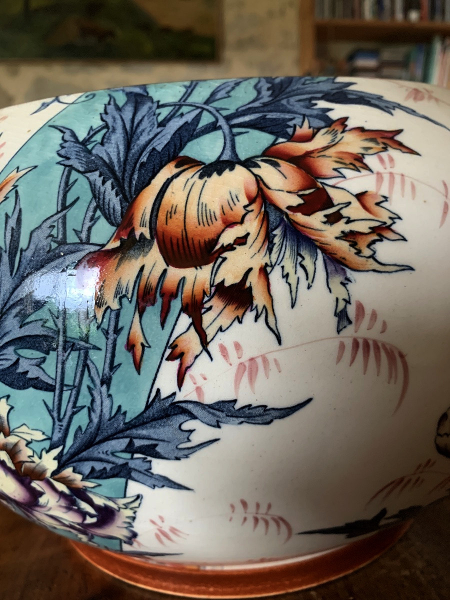 Grand cache-pot 1900  Gien-photo-3