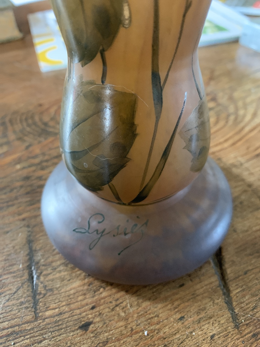 Vase Daum, verrerie de la Belle étoile à Croismare-photo-3