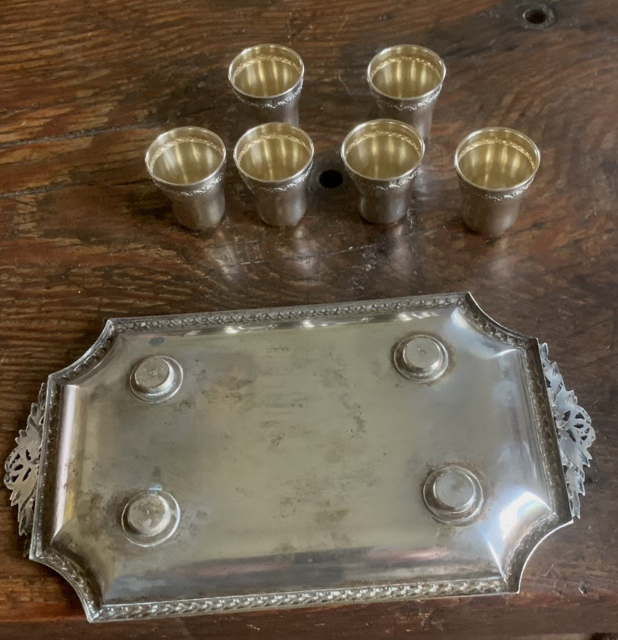 Ensemble 6 gobelets argent Minerve -photo-1