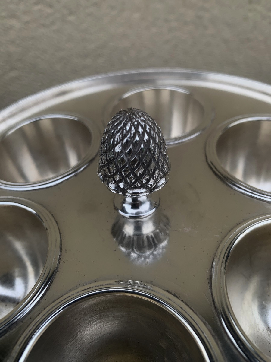 Silver-plated Metal Egg Set-photo-4