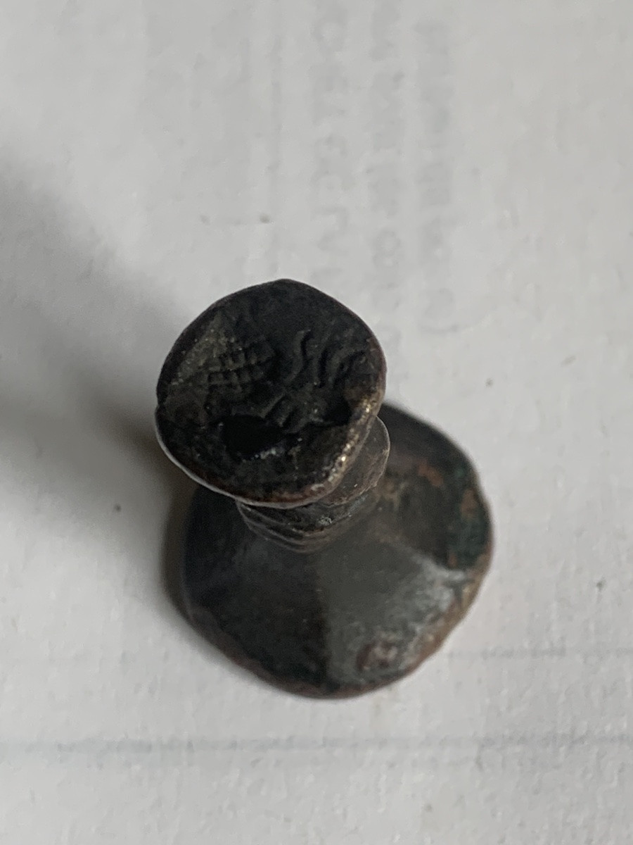 Rare sceau médiéval-photo-4