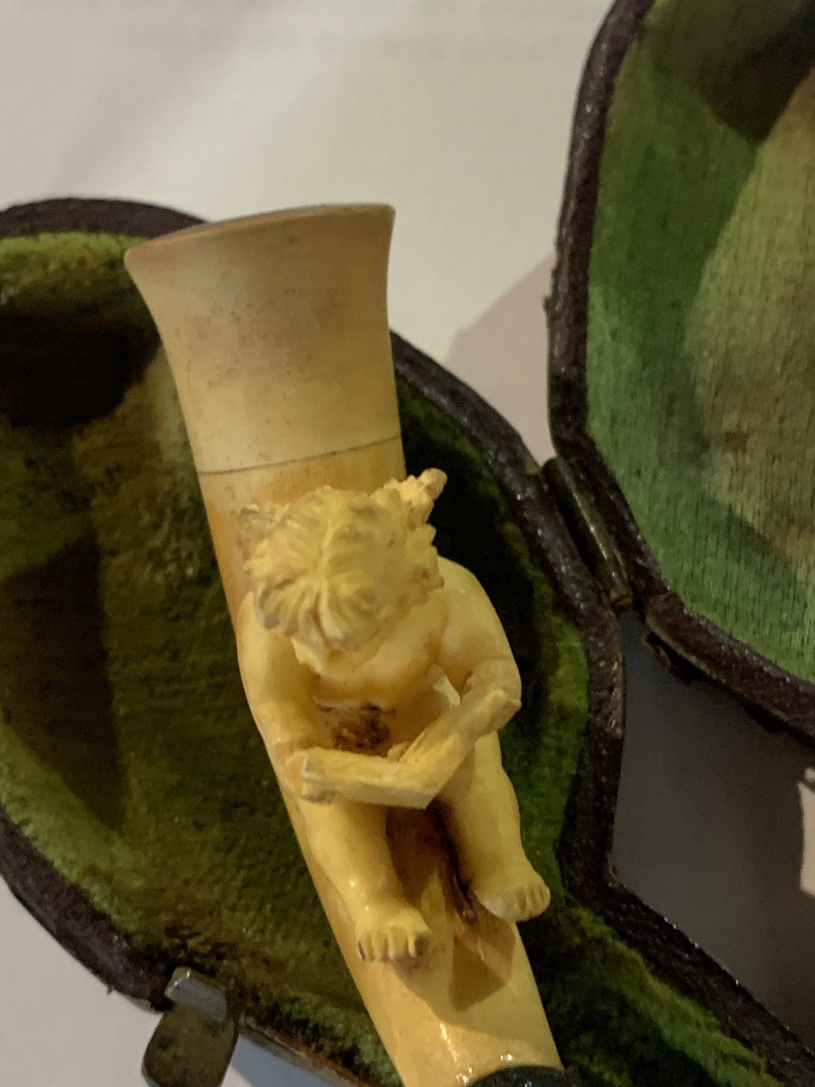 Small Opium Pipe 19th Century-photo-2