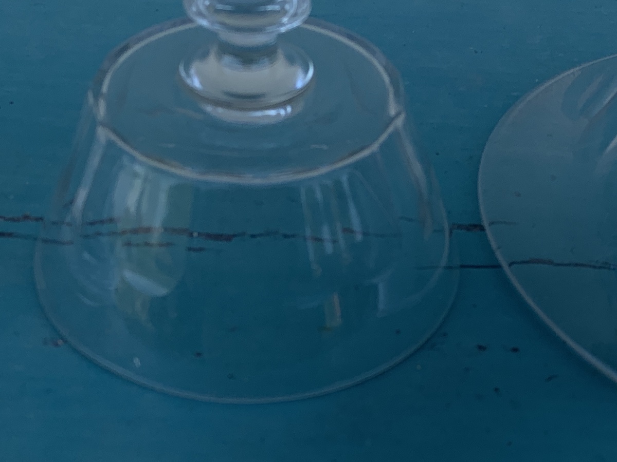 Large Crystal Bowl And Matching Candy Dish-photo-3