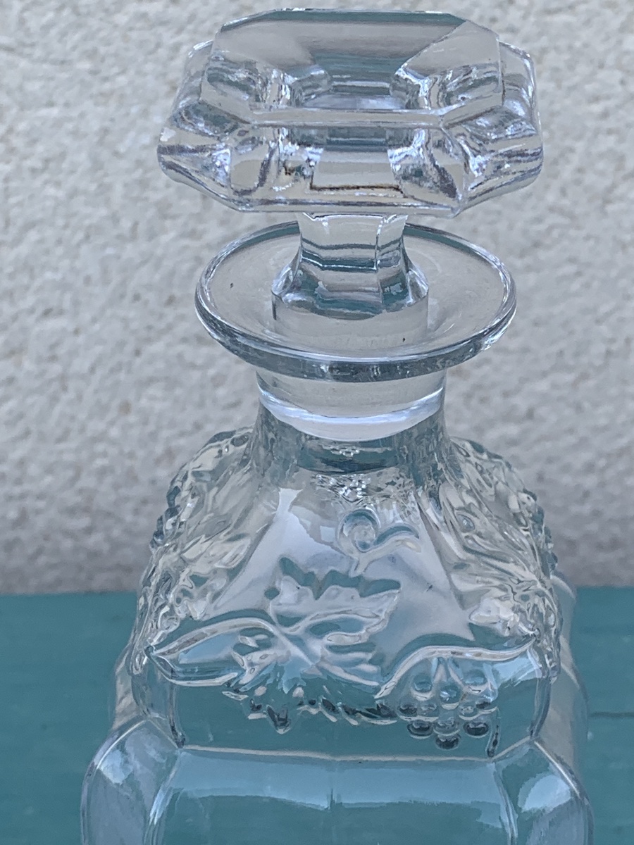 Pair Of Cut Crystal Liqueur Decanters-photo-2