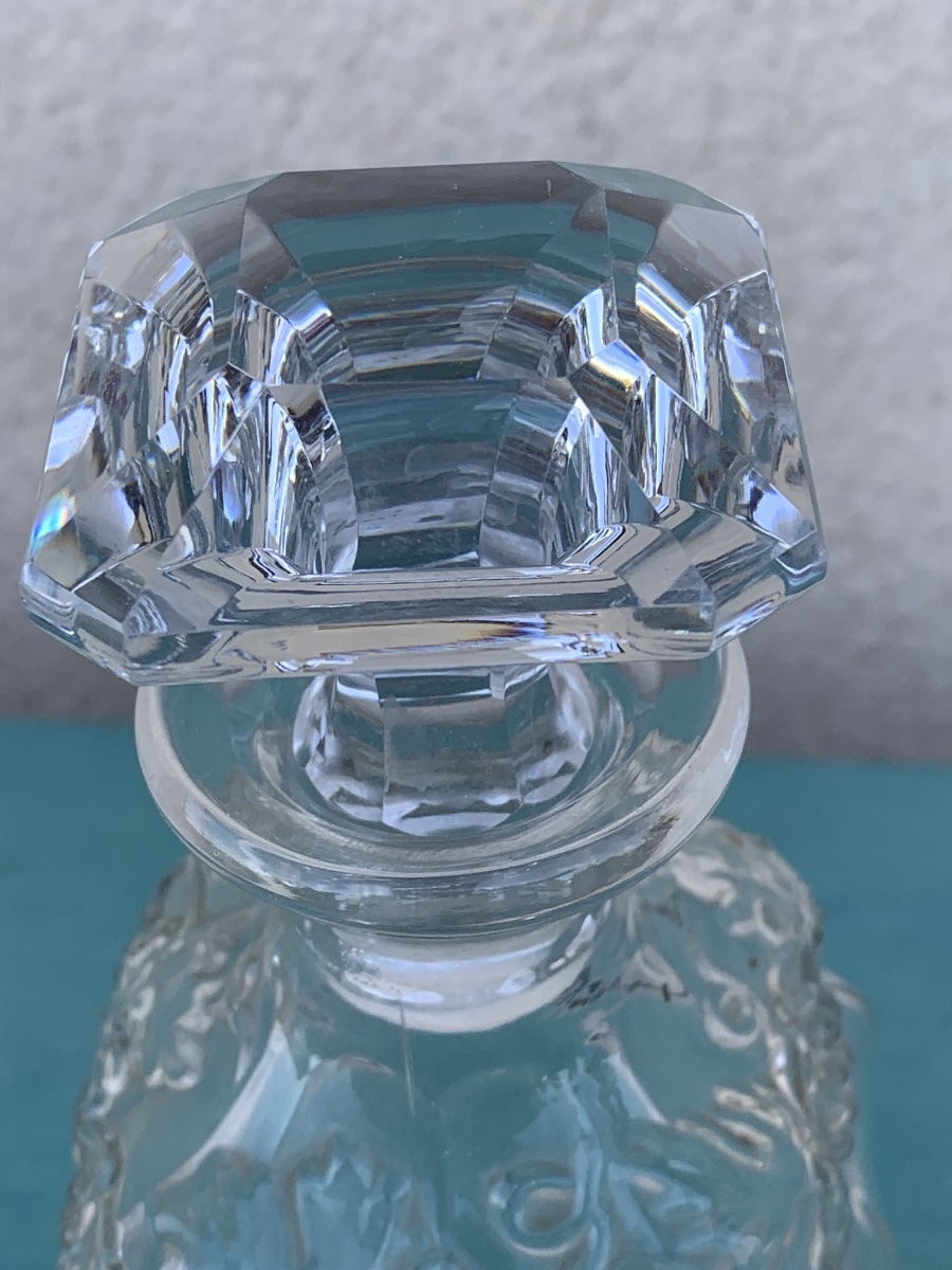 Pair Of Cut Crystal Liqueur Decanters-photo-3