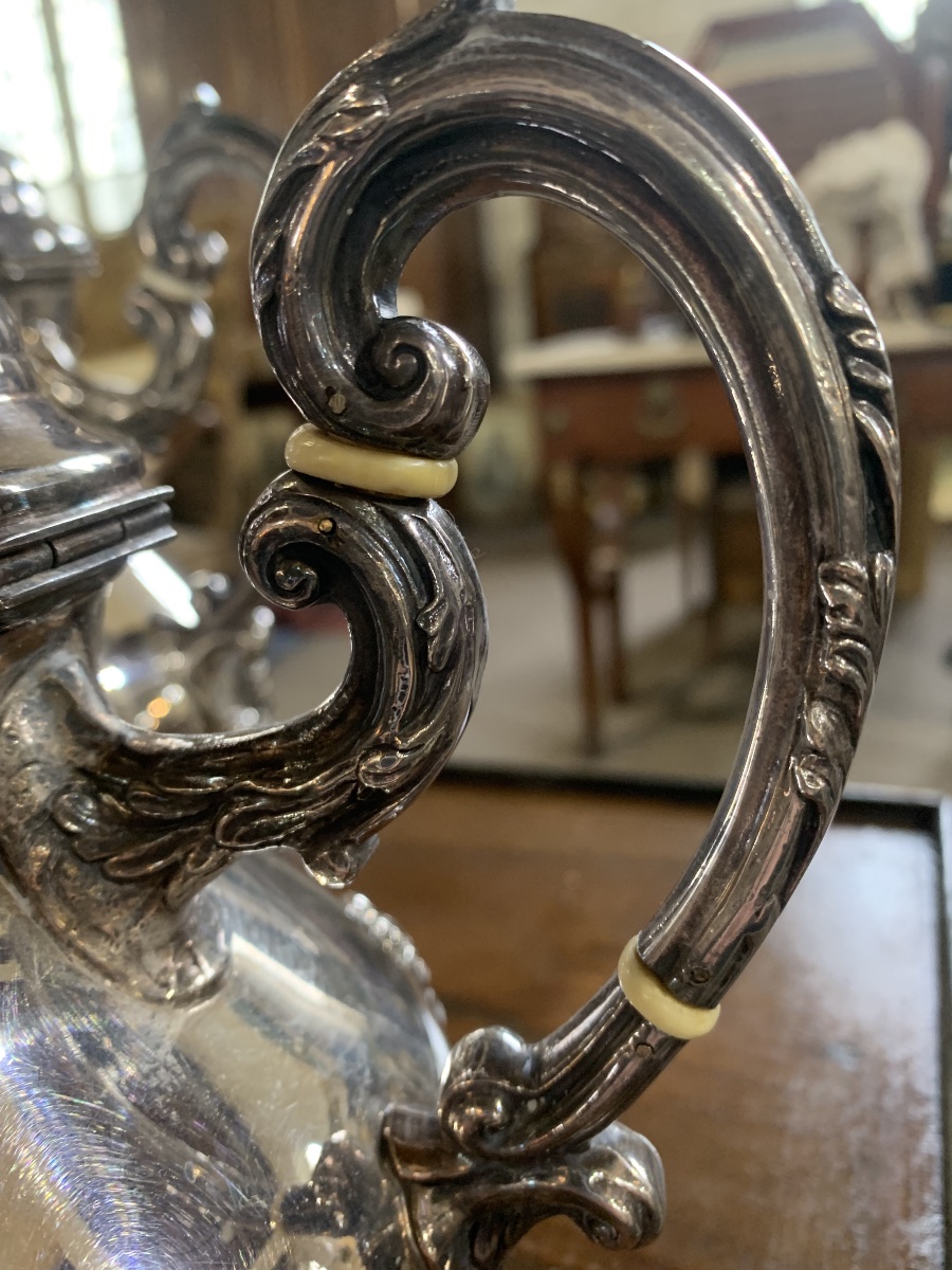 Rocaille-style Pitcher And Sugar Bowl Set -photo-1