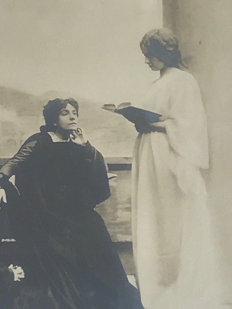Pair Of Photos Of Eleonora Duse, Early 20th Century-photo-3