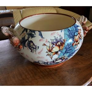 Grand cache-pot 1900  Gien