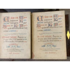 Chroniques du Languedoc 2 vol 1875/1876