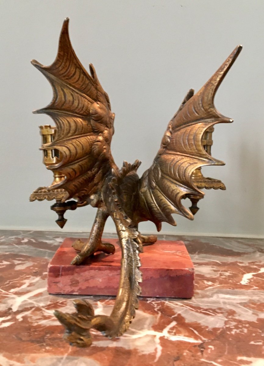 Chandelier Asymétrique à L’effigie D’un Dragon -photo-3