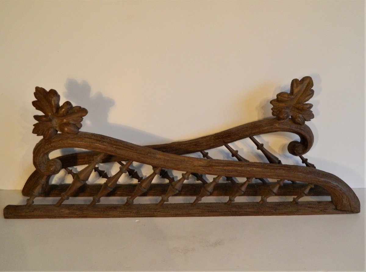 Petit Rampe d'Escalier En Bois Sculpté Forêt Noire