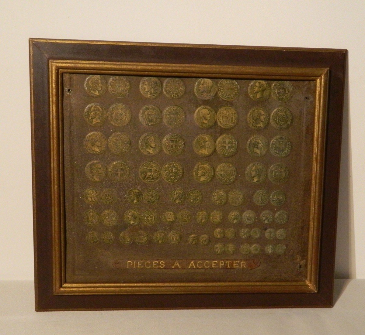 Embossed And Printed Sheet Metal Plate: Coins To Accept-photo-2