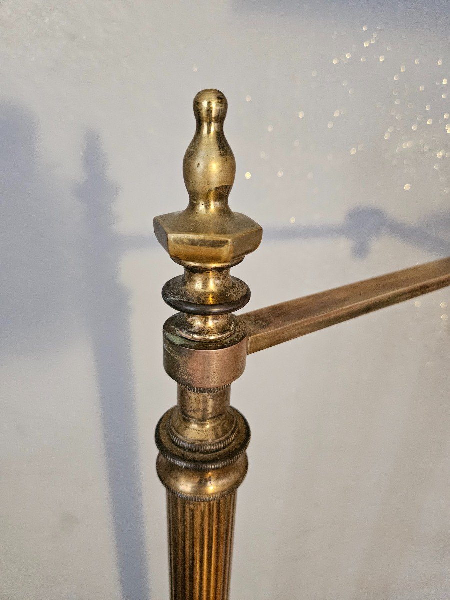 Brass Telescopic Articulated Arm Reading Light-photo-3