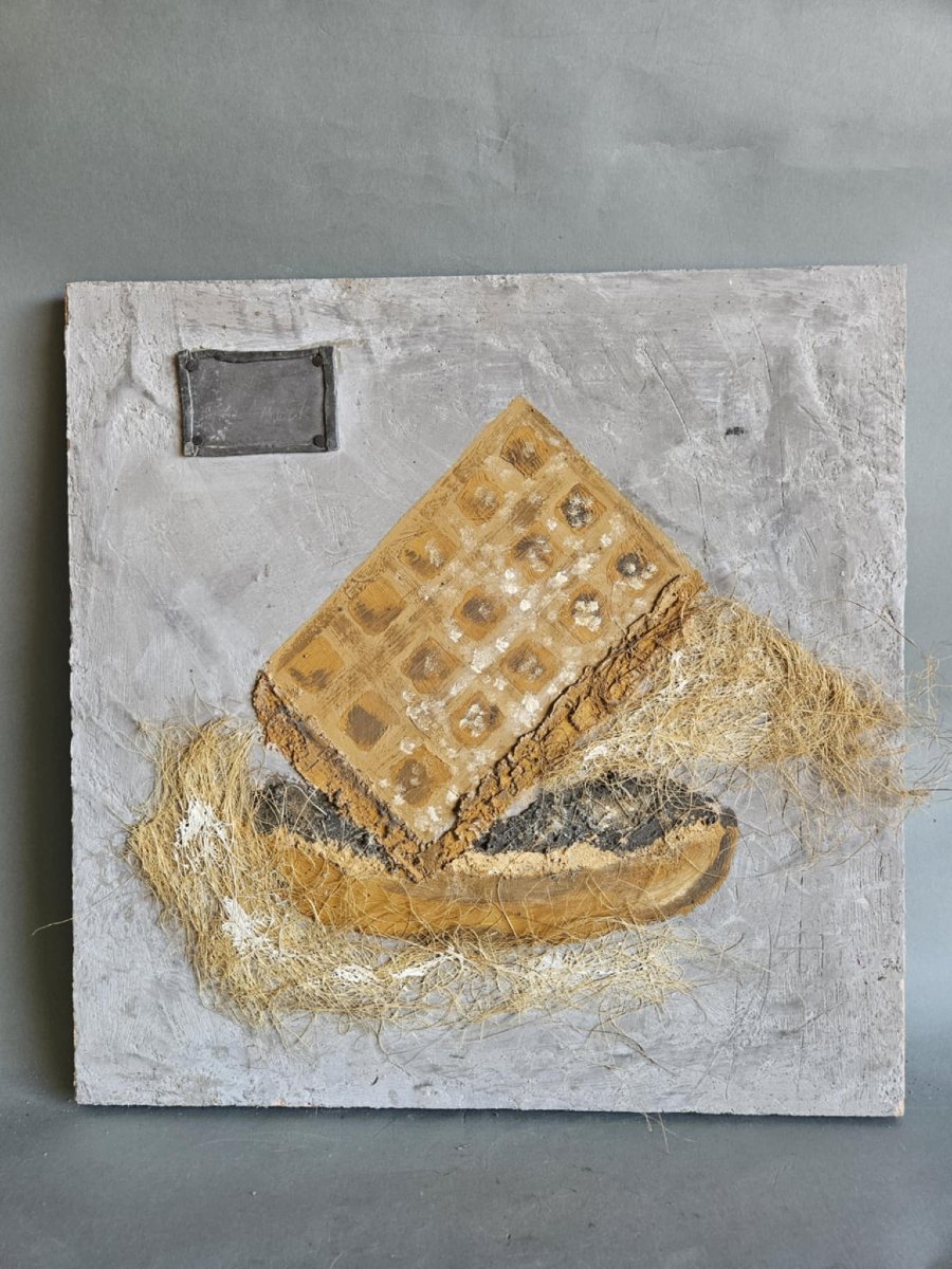 Series Of Six Relief Paintings Representing Pastries-photo-2