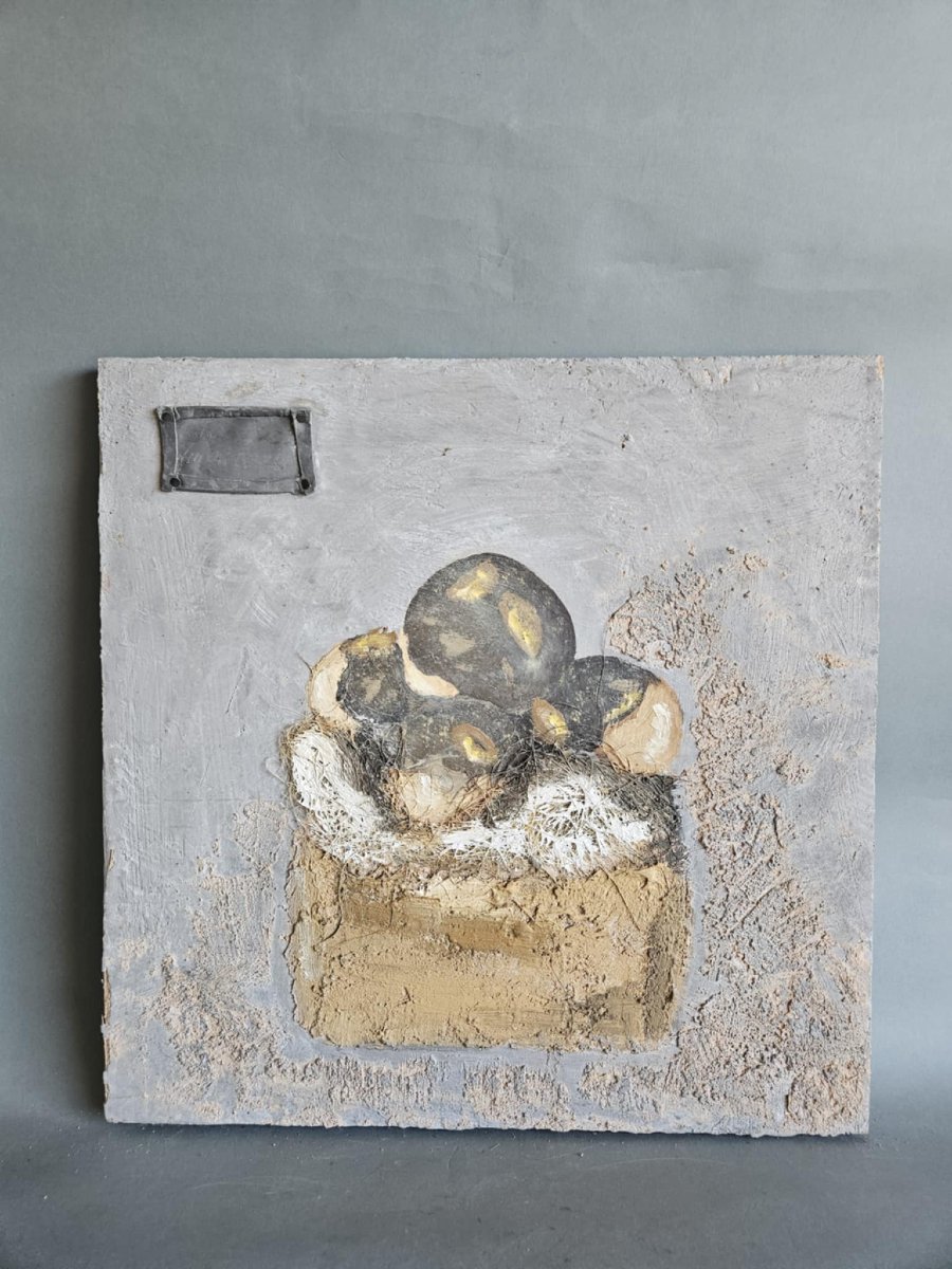 Series Of Six Relief Paintings Representing Pastries-photo-3