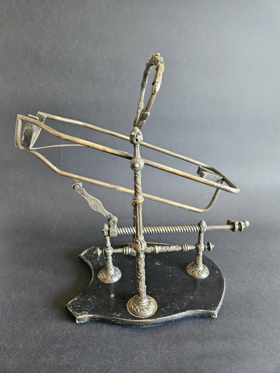 Porte-bouteille décanteur à crémaillère