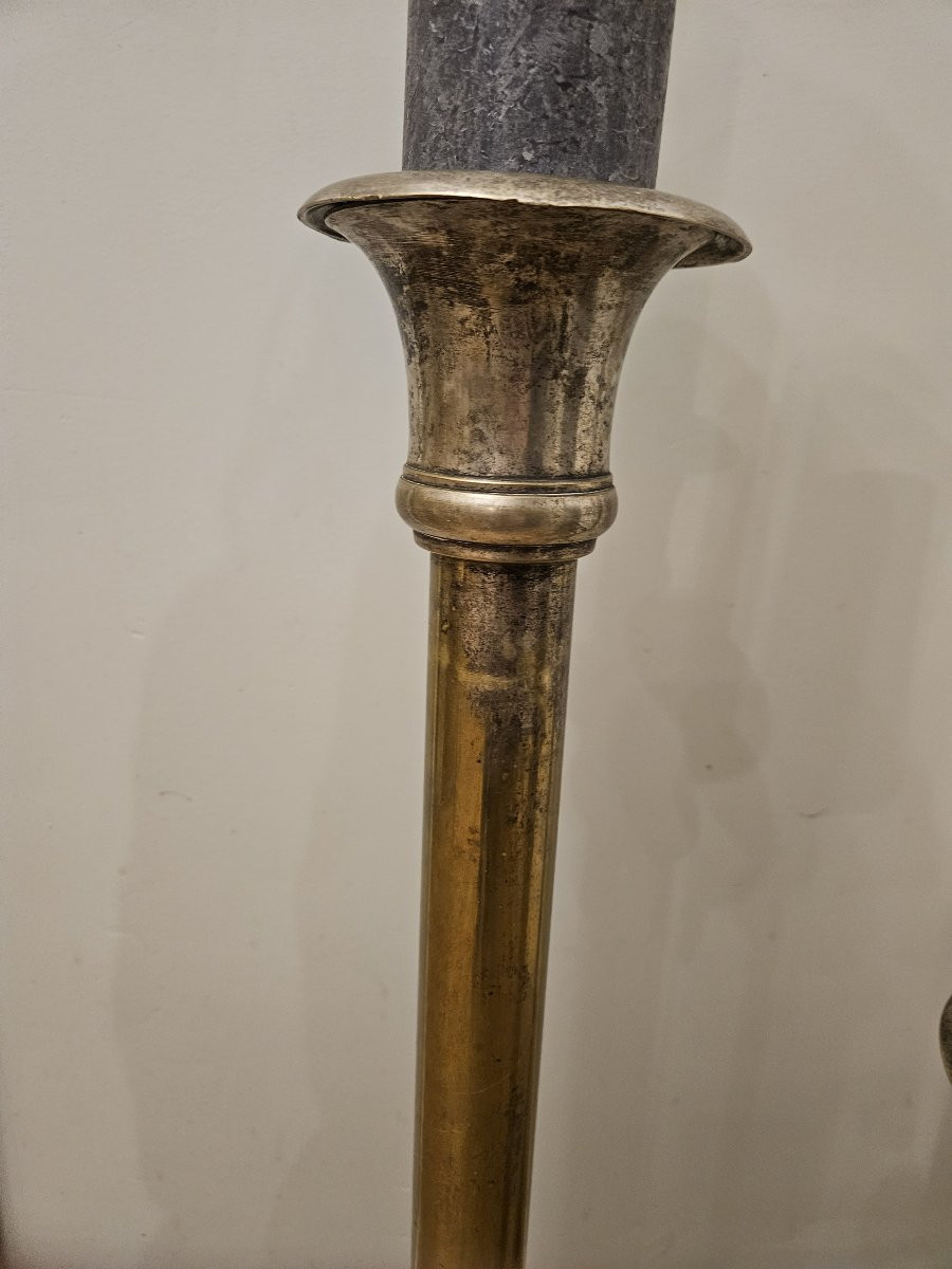 Set Of Three Metal Candle Holders-photo-4