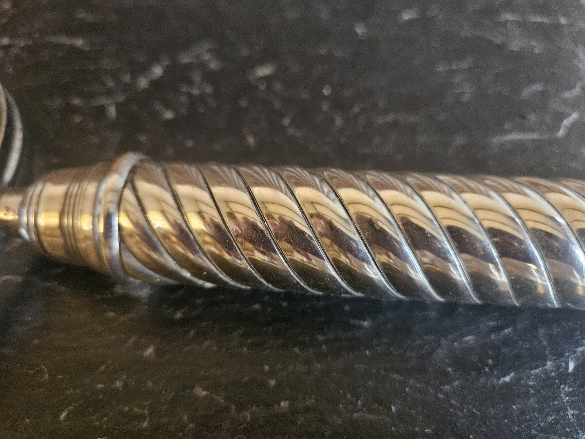 Loupe en métal argenté-photo-4