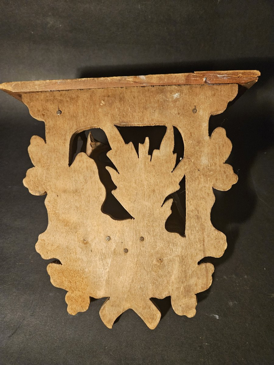 Petite console en bois sculpté Forêt Noire-photo-4