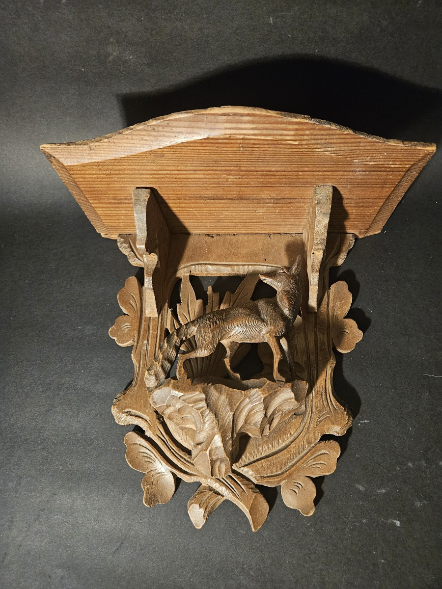 Petite console en bois sculpté Forêt Noire-photo-1