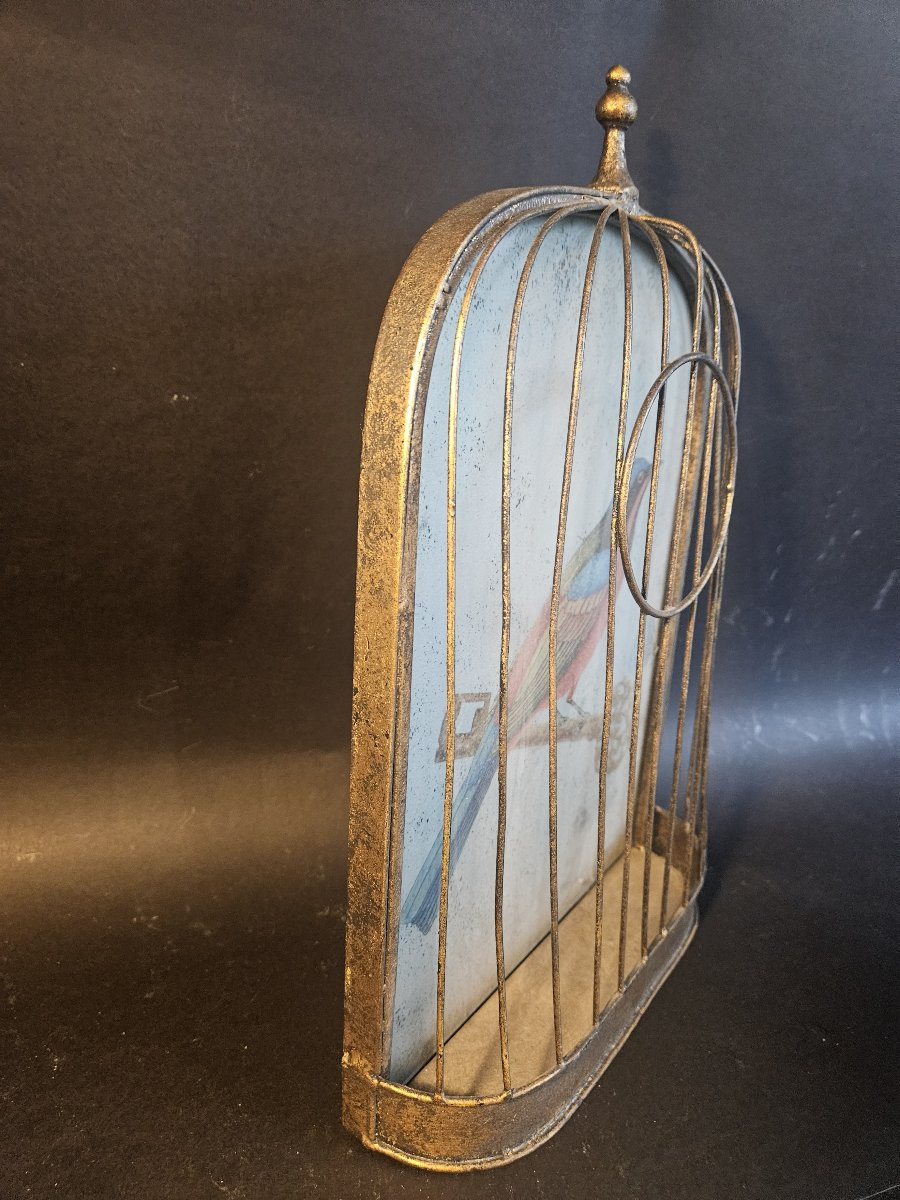 Cage à oiseaux en trompe l'oeil-photo-2